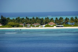 A beach side resort at Kadmat Island Lakshadweep