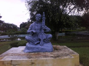 A sculpture at Srimanata Sankardev Kalakhetra