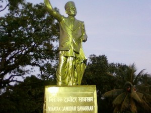 A statue of Vinayak Damodar Savarkar