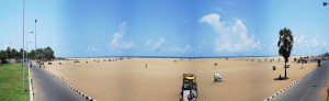 Chennai Marina beach panorama1
