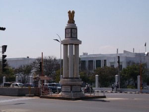 Golden Jubilee of Independence memorial pillar Marina Chennai