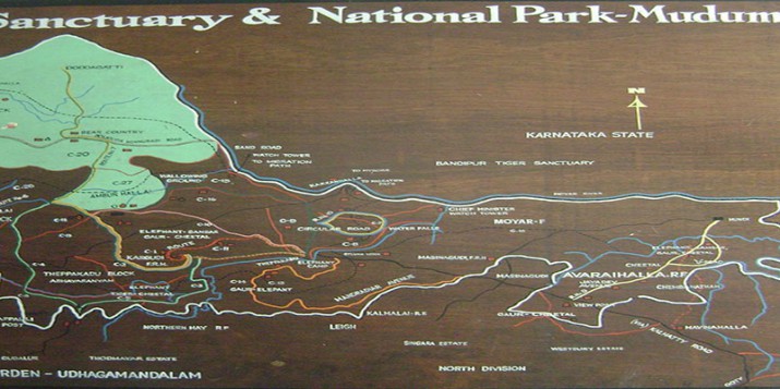 Mudumalai Map