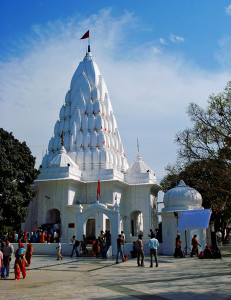 A temple in Mansa Devi temple complex Panchkula near Chandigarh