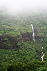 A waterfall on the way to Lonavala