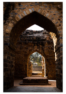 Grave inside qutub minar
