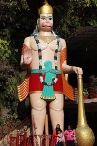 Hanuman Idol at Tapkeshwar Temple.