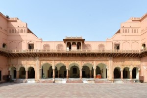 Inner view of Raja Nahar Singh Palace w