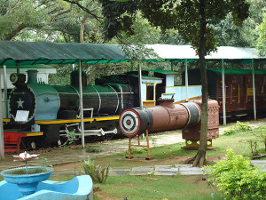 Model of train Mysore Rail Museum