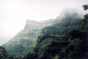 Raigad fort long view