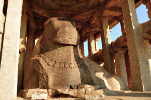 Stone Monolithic Nandi Bull Hampi