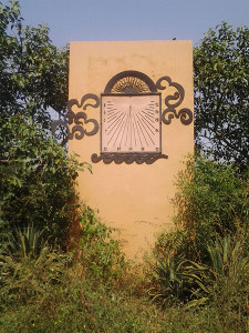 Sun clock inside the Garden of Five Senses